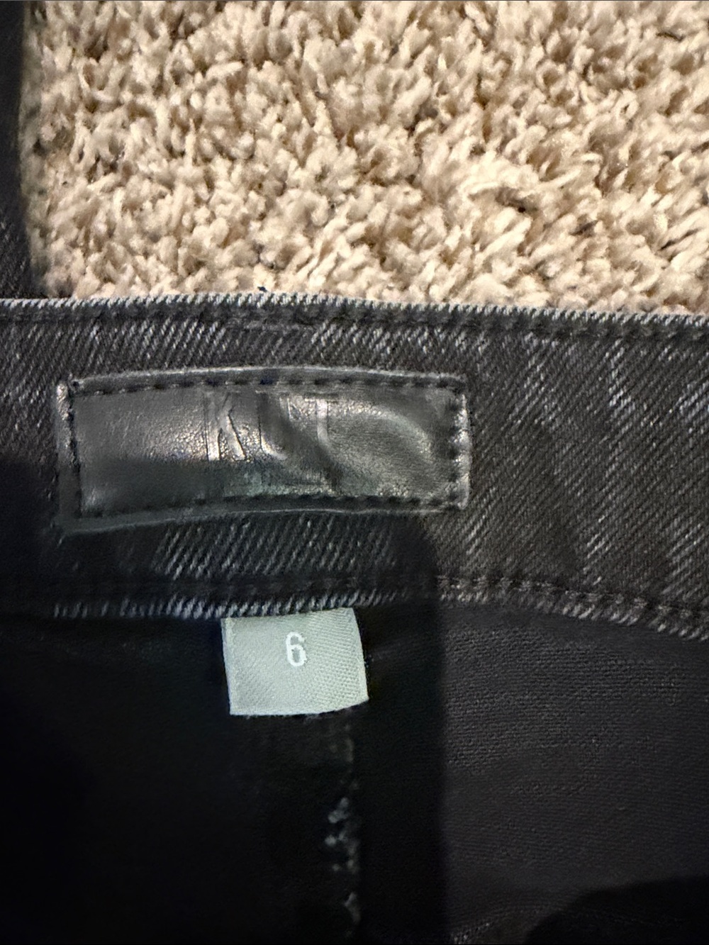 Kut From the Kloth Meg Wide-Leg Women's Jeans with Crystal Detail - Picture 8 of 8